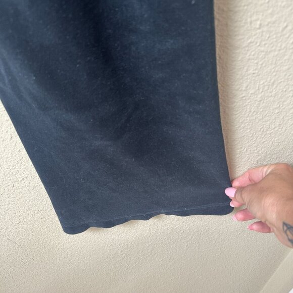 DKNY Velour Wide Leg Lounge Pants Sweatpants size Medium Black - Picture 5 of 10